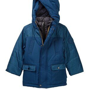 Hawke & Co. NEW Jacket Kids Reggie Hooded Tonal Vestee Parka (Little Boys)